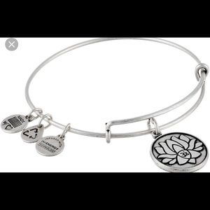 Alex and Ani lotus flower bangle